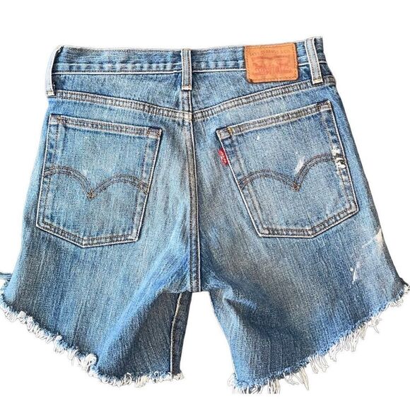 Levi's Blue Jean Shorts for Women - Picture 6 of 16